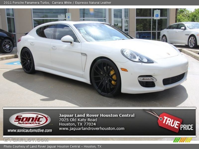 Carrara White / Espresso Natural Leather 2011 Porsche Panamera Turbo