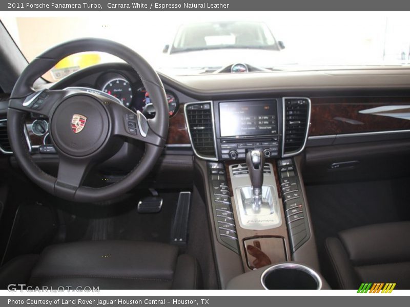Carrara White / Espresso Natural Leather 2011 Porsche Panamera Turbo