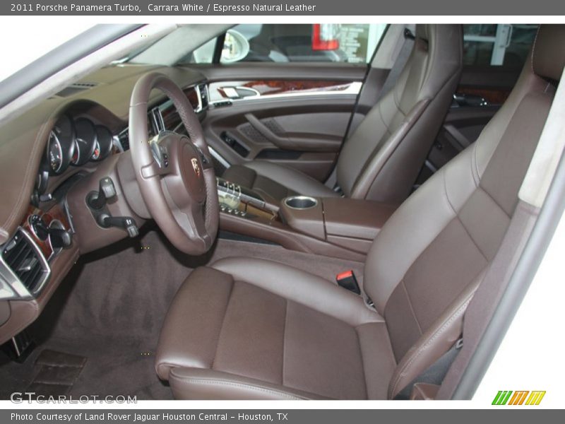 Front Seat of 2011 Panamera Turbo