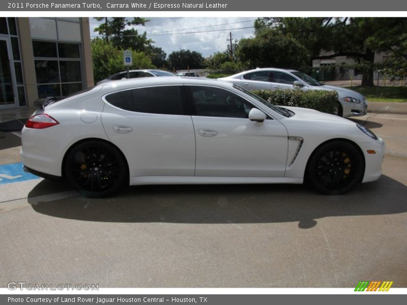 Carrara White / Espresso Natural Leather 2011 Porsche Panamera Turbo