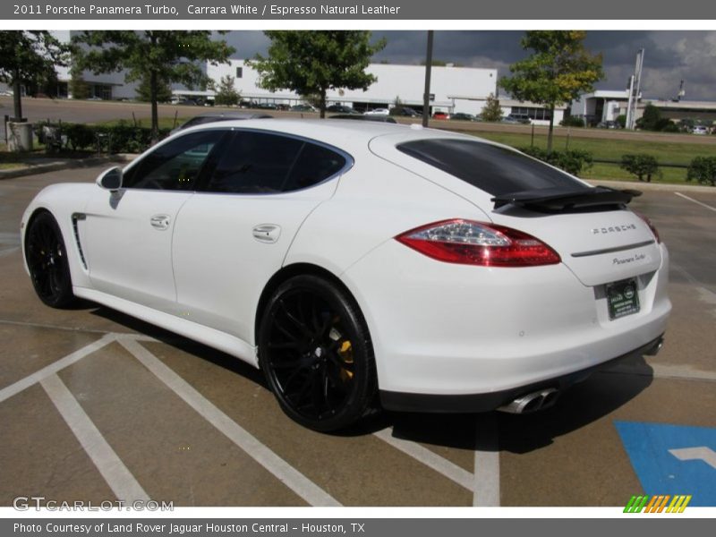 Carrara White / Espresso Natural Leather 2011 Porsche Panamera Turbo