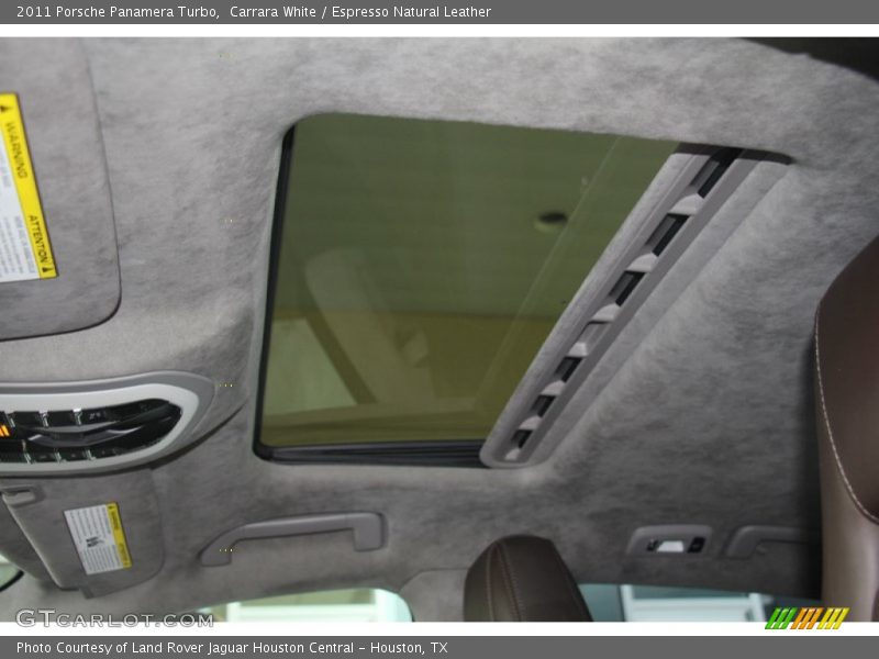 Carrara White / Espresso Natural Leather 2011 Porsche Panamera Turbo