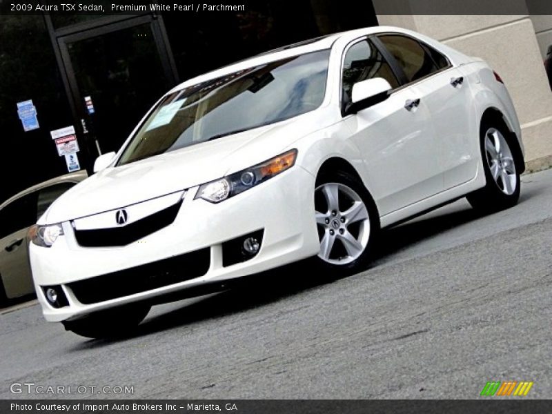 Premium White Pearl / Parchment 2009 Acura TSX Sedan