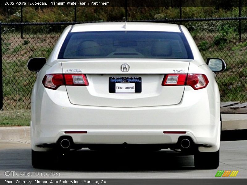 Premium White Pearl / Parchment 2009 Acura TSX Sedan