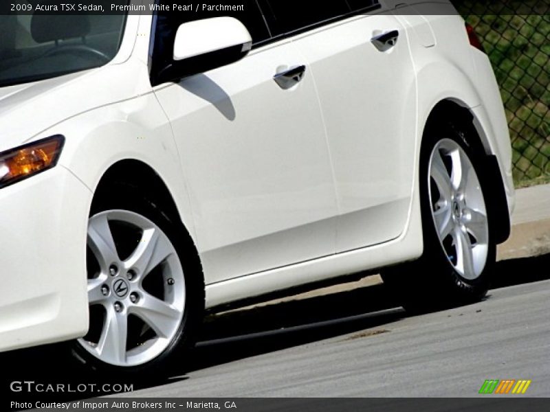 Premium White Pearl / Parchment 2009 Acura TSX Sedan
