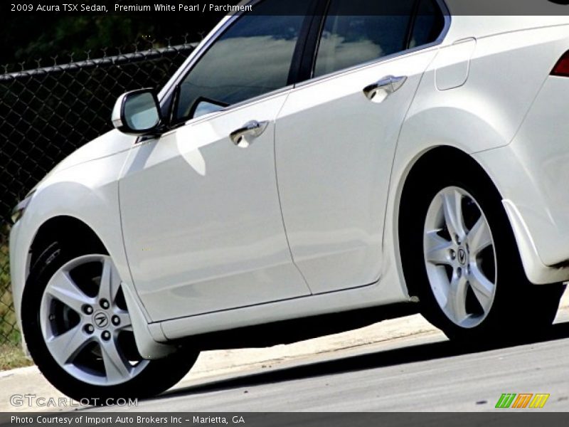 Premium White Pearl / Parchment 2009 Acura TSX Sedan