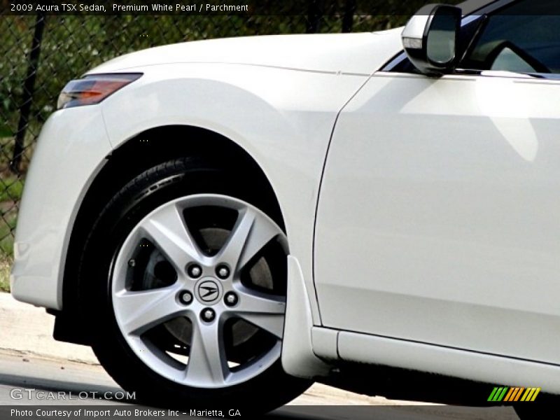 Premium White Pearl / Parchment 2009 Acura TSX Sedan