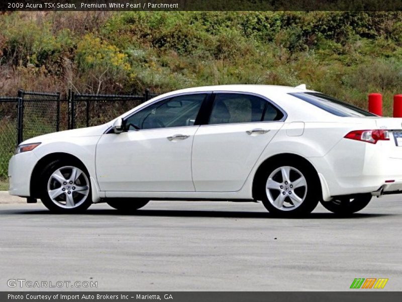 Premium White Pearl / Parchment 2009 Acura TSX Sedan