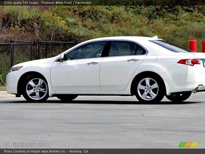 Premium White Pearl / Parchment 2009 Acura TSX Sedan