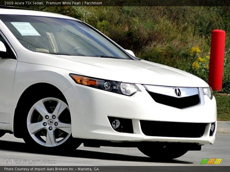 Premium White Pearl / Parchment 2009 Acura TSX Sedan