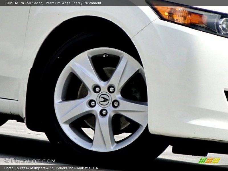 Premium White Pearl / Parchment 2009 Acura TSX Sedan