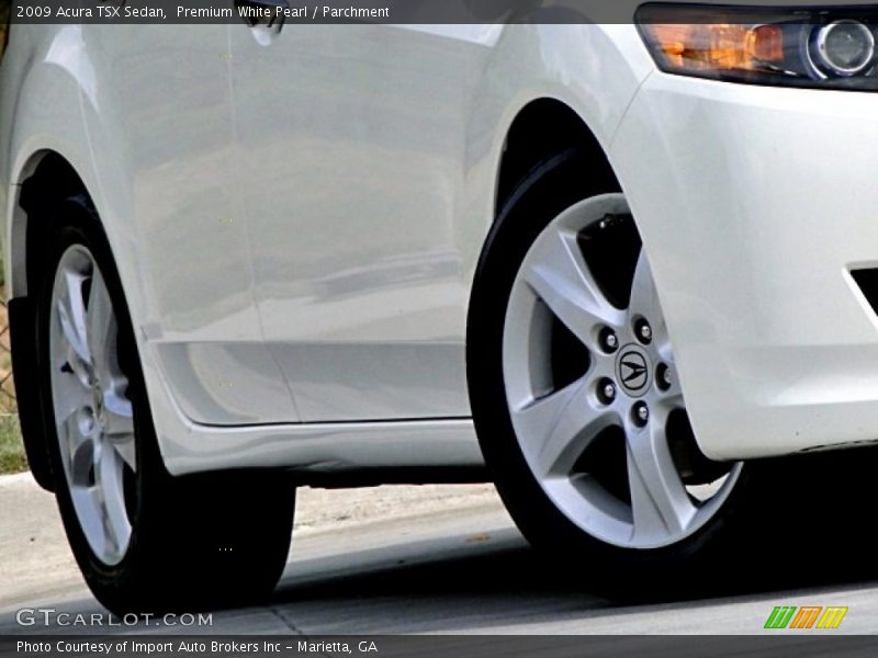 Premium White Pearl / Parchment 2009 Acura TSX Sedan