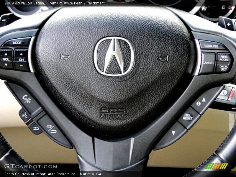 Premium White Pearl / Parchment 2009 Acura TSX Sedan