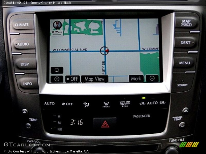 Smoky Granite Mica / Black 2008 Lexus IS F