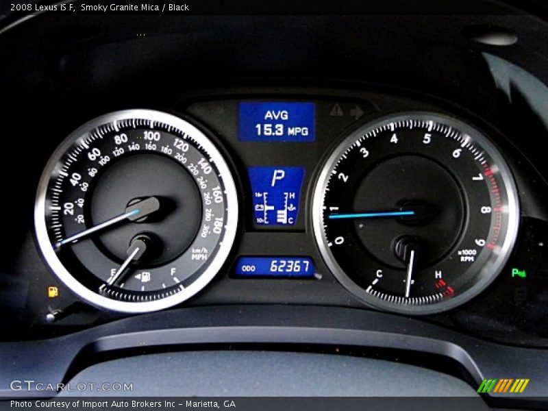 Smoky Granite Mica / Black 2008 Lexus IS F