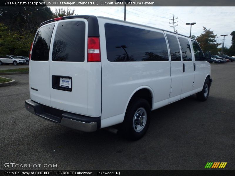 Summit White / Medium Pewter 2014 Chevrolet Express 3500 Passenger Extended LT