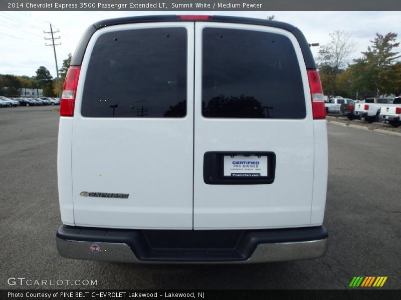 Summit White / Medium Pewter 2014 Chevrolet Express 3500 Passenger Extended LT