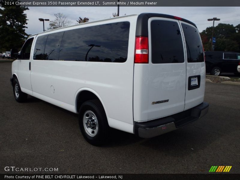 Summit White / Medium Pewter 2014 Chevrolet Express 3500 Passenger Extended LT