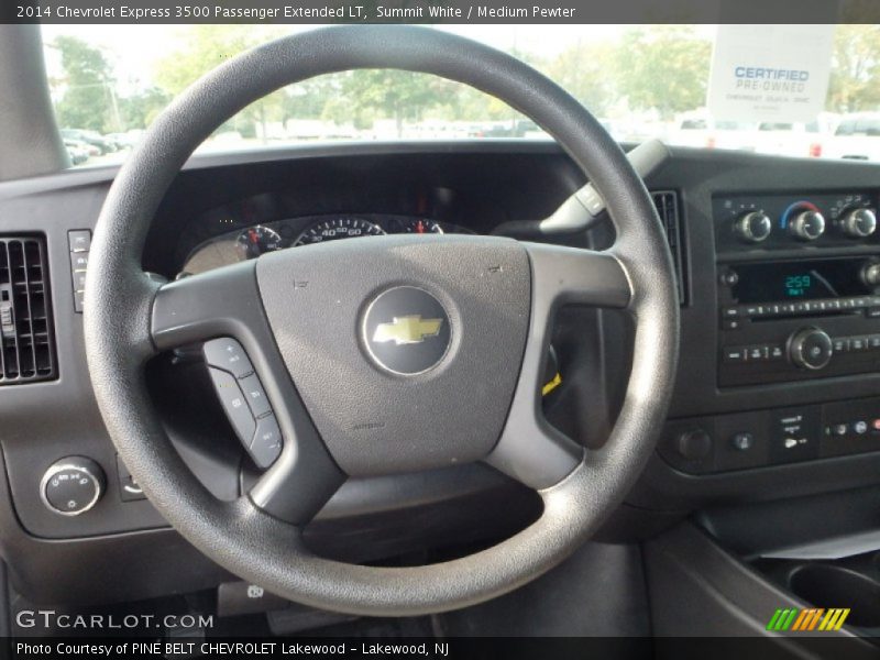 Summit White / Medium Pewter 2014 Chevrolet Express 3500 Passenger Extended LT