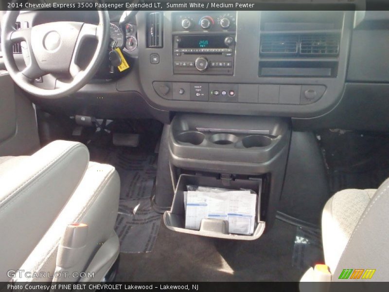 Summit White / Medium Pewter 2014 Chevrolet Express 3500 Passenger Extended LT