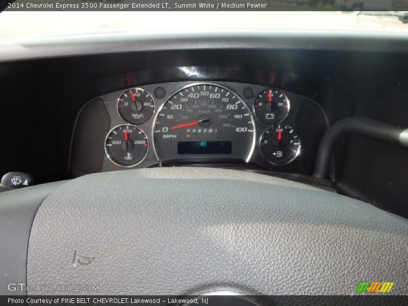 Summit White / Medium Pewter 2014 Chevrolet Express 3500 Passenger Extended LT
