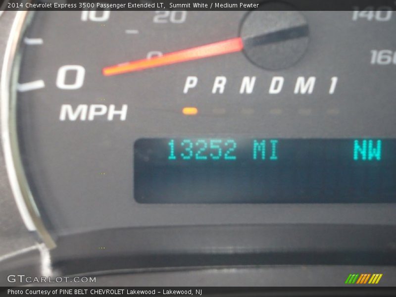 Summit White / Medium Pewter 2014 Chevrolet Express 3500 Passenger Extended LT
