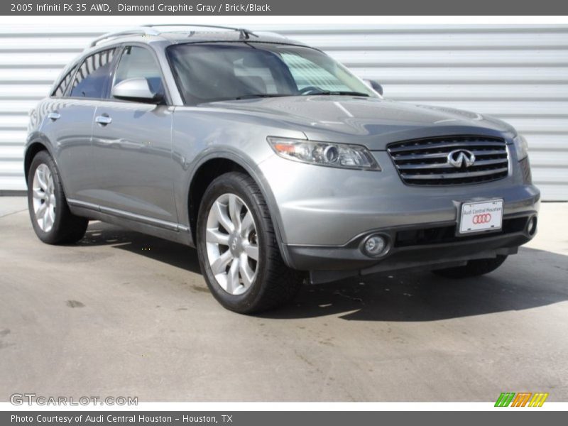 Diamond Graphite Gray / Brick/Black 2005 Infiniti FX 35 AWD