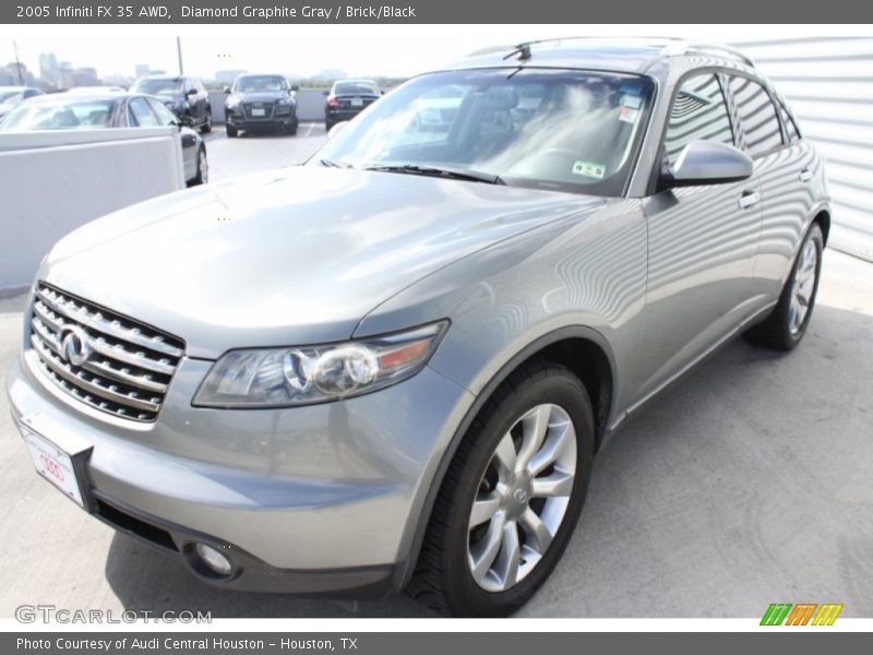 Diamond Graphite Gray / Brick/Black 2005 Infiniti FX 35 AWD