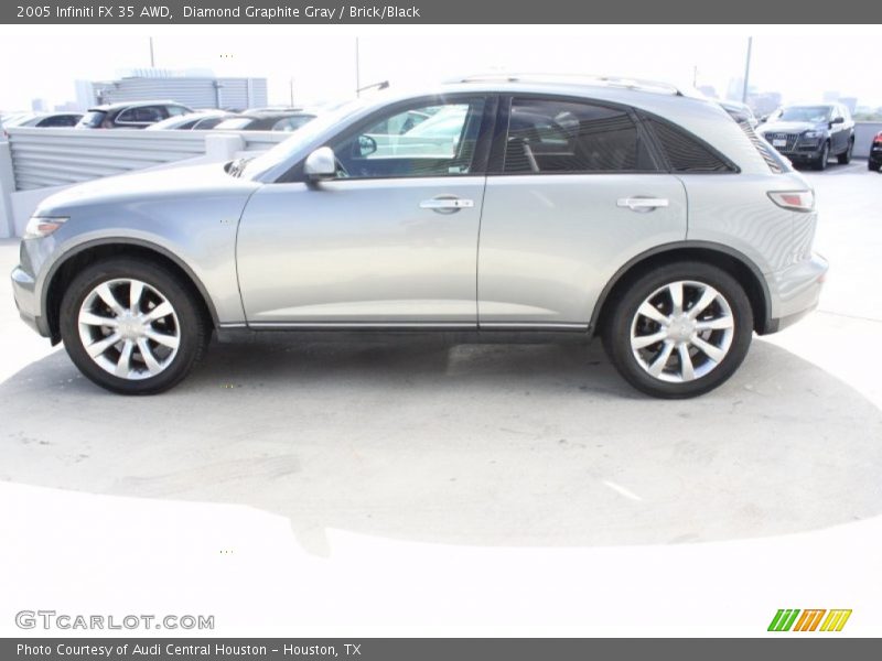 Diamond Graphite Gray / Brick/Black 2005 Infiniti FX 35 AWD