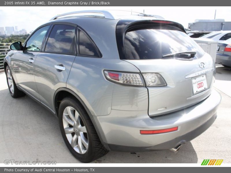Diamond Graphite Gray / Brick/Black 2005 Infiniti FX 35 AWD