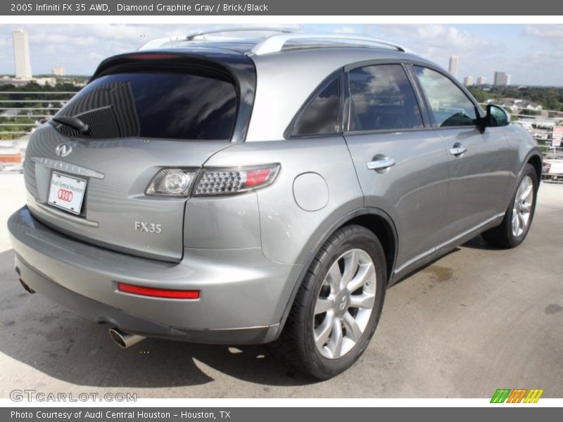 Diamond Graphite Gray / Brick/Black 2005 Infiniti FX 35 AWD