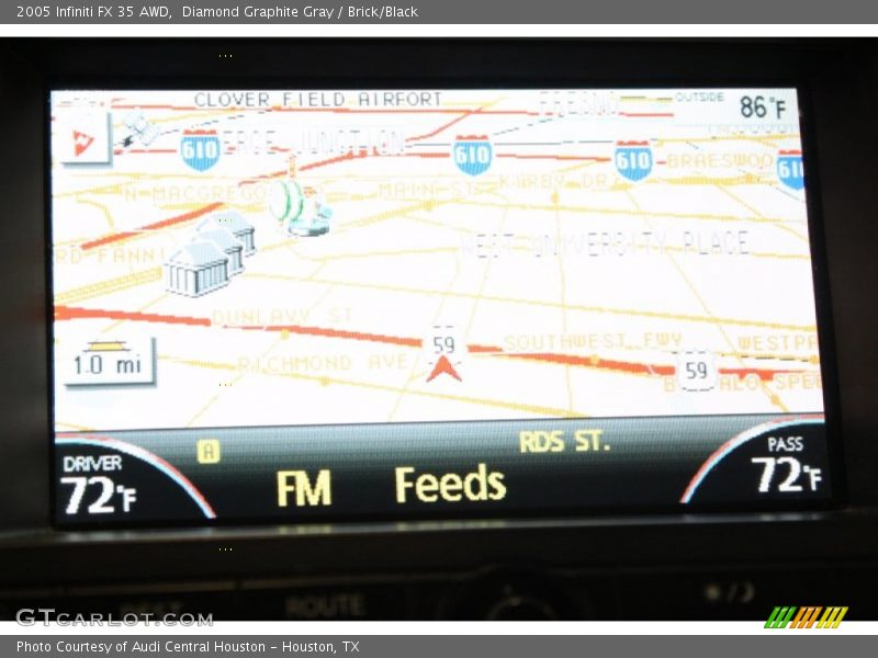 Diamond Graphite Gray / Brick/Black 2005 Infiniti FX 35 AWD