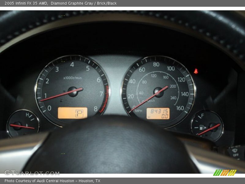 Diamond Graphite Gray / Brick/Black 2005 Infiniti FX 35 AWD