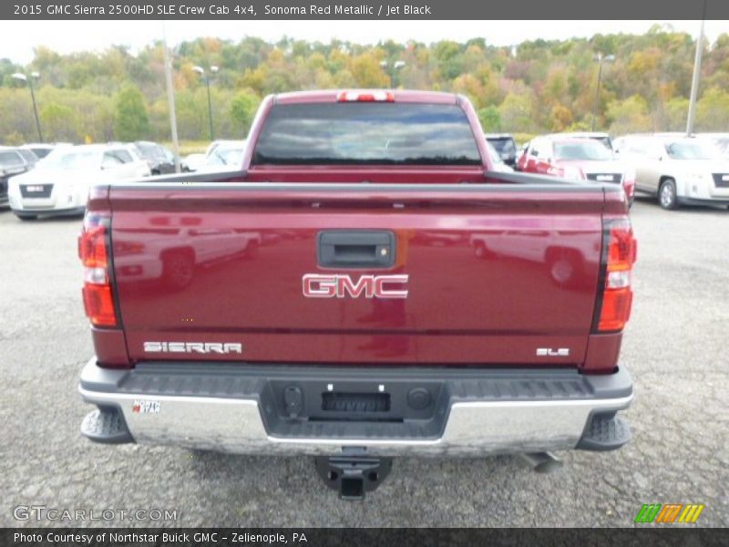 Sonoma Red Metallic / Jet Black 2015 GMC Sierra 2500HD SLE Crew Cab 4x4