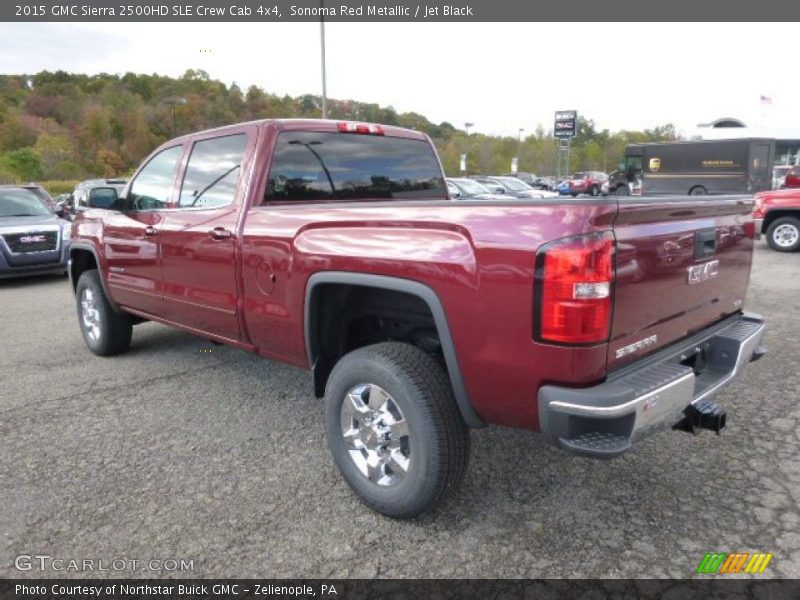 Sonoma Red Metallic / Jet Black 2015 GMC Sierra 2500HD SLE Crew Cab 4x4