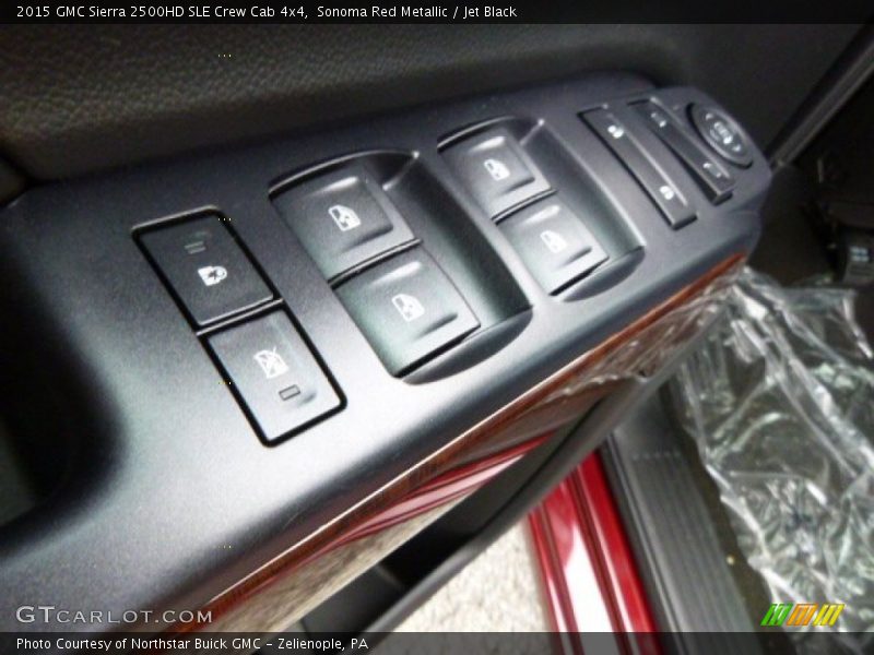 Sonoma Red Metallic / Jet Black 2015 GMC Sierra 2500HD SLE Crew Cab 4x4