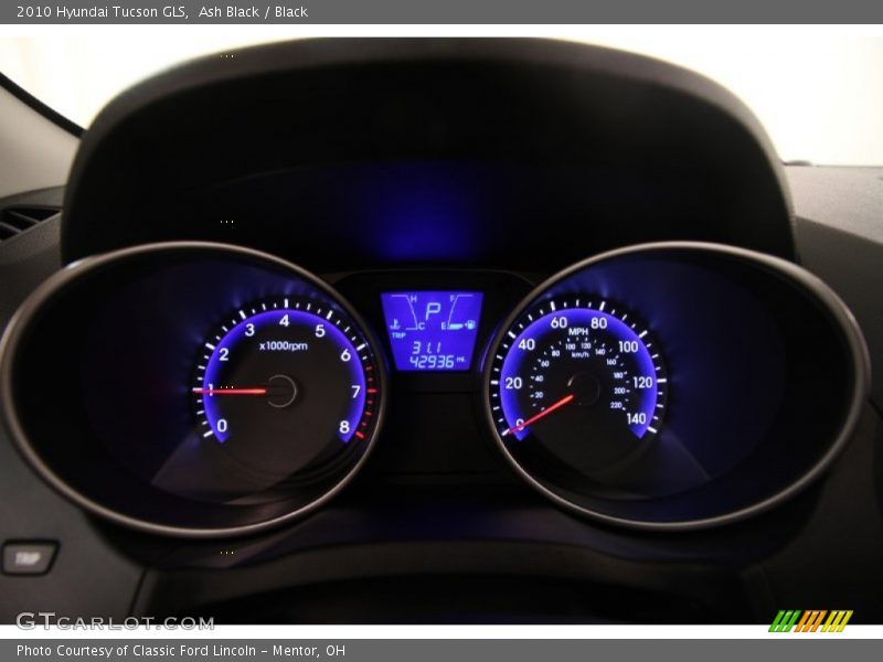 Ash Black / Black 2010 Hyundai Tucson GLS