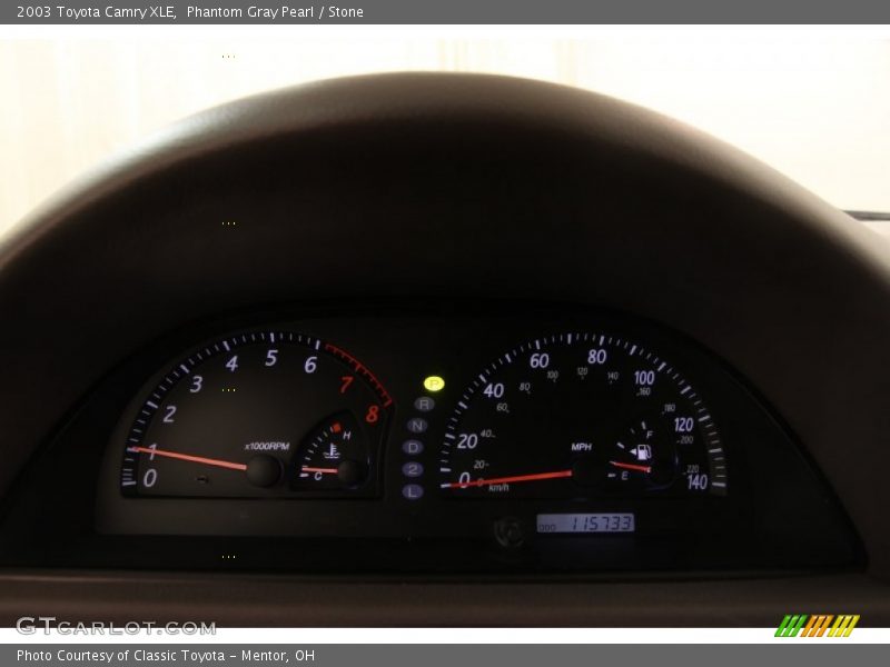 Phantom Gray Pearl / Stone 2003 Toyota Camry XLE