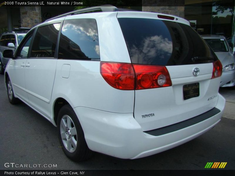 Natural White / Stone 2008 Toyota Sienna LE