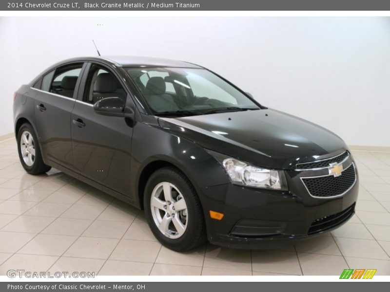 Black Granite Metallic / Medium Titanium 2014 Chevrolet Cruze LT