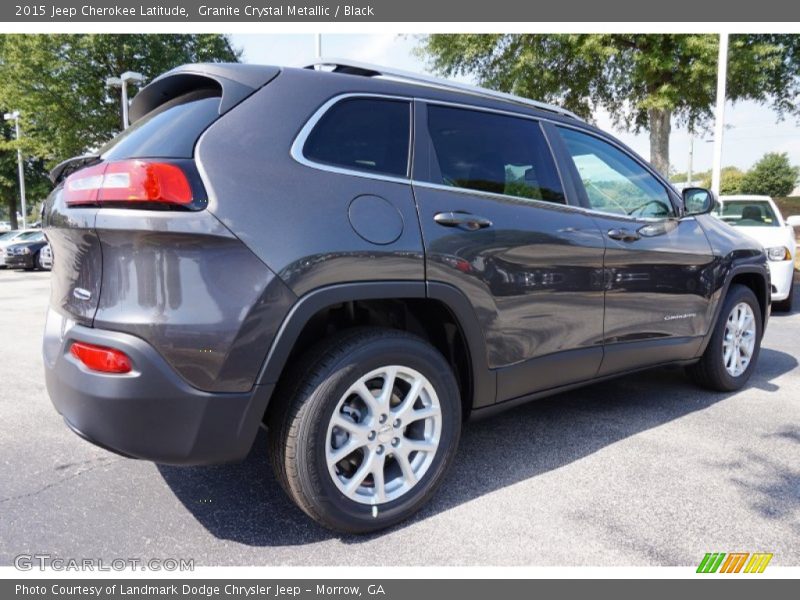 Granite Crystal Metallic / Black 2015 Jeep Cherokee Latitude