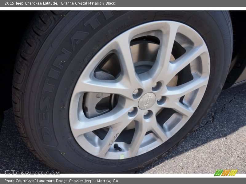 Granite Crystal Metallic / Black 2015 Jeep Cherokee Latitude