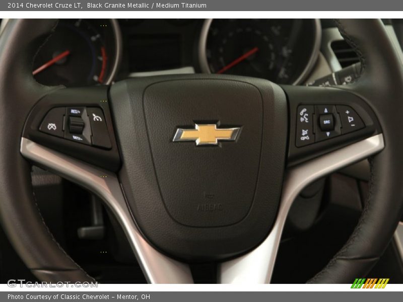 Black Granite Metallic / Medium Titanium 2014 Chevrolet Cruze LT