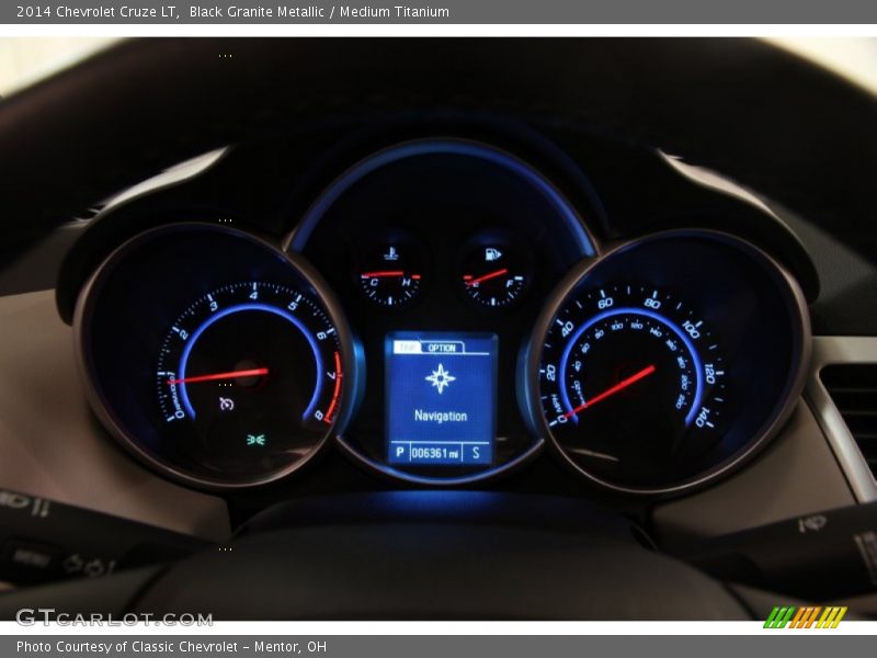 Black Granite Metallic / Medium Titanium 2014 Chevrolet Cruze LT