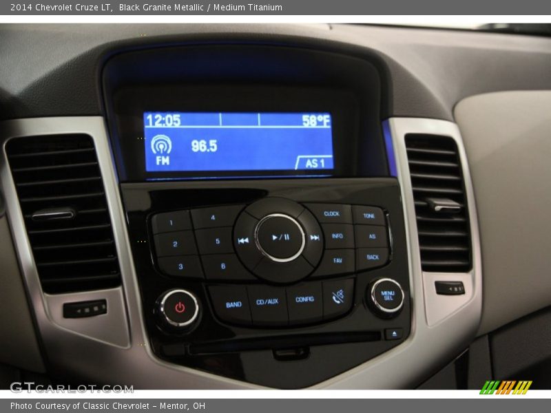 Black Granite Metallic / Medium Titanium 2014 Chevrolet Cruze LT