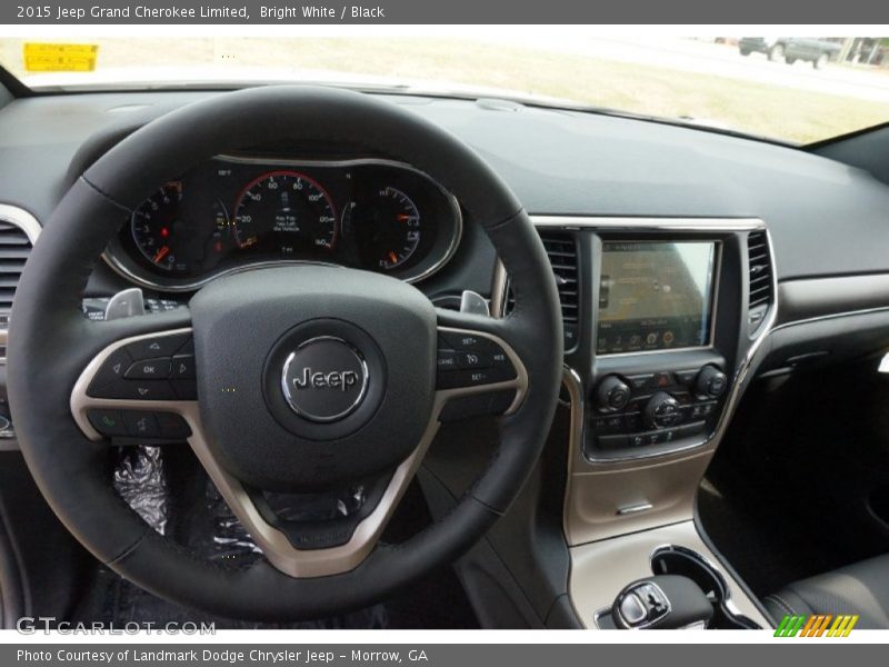 Bright White / Black 2015 Jeep Grand Cherokee Limited