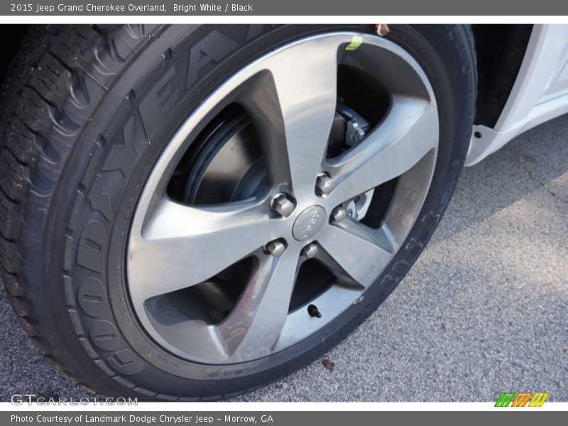 Bright White / Black 2015 Jeep Grand Cherokee Overland