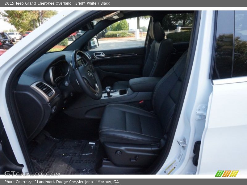 Bright White / Black 2015 Jeep Grand Cherokee Overland