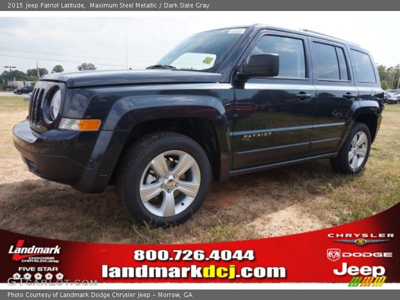 Maximum Steel Metallic / Dark Slate Gray 2015 Jeep Patriot Latitude