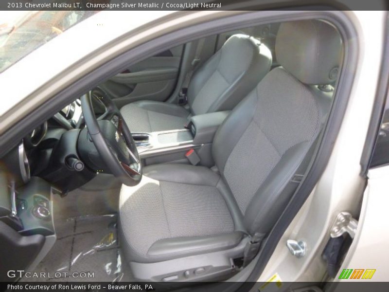 Champagne Silver Metallic / Cocoa/Light Neutral 2013 Chevrolet Malibu LT
